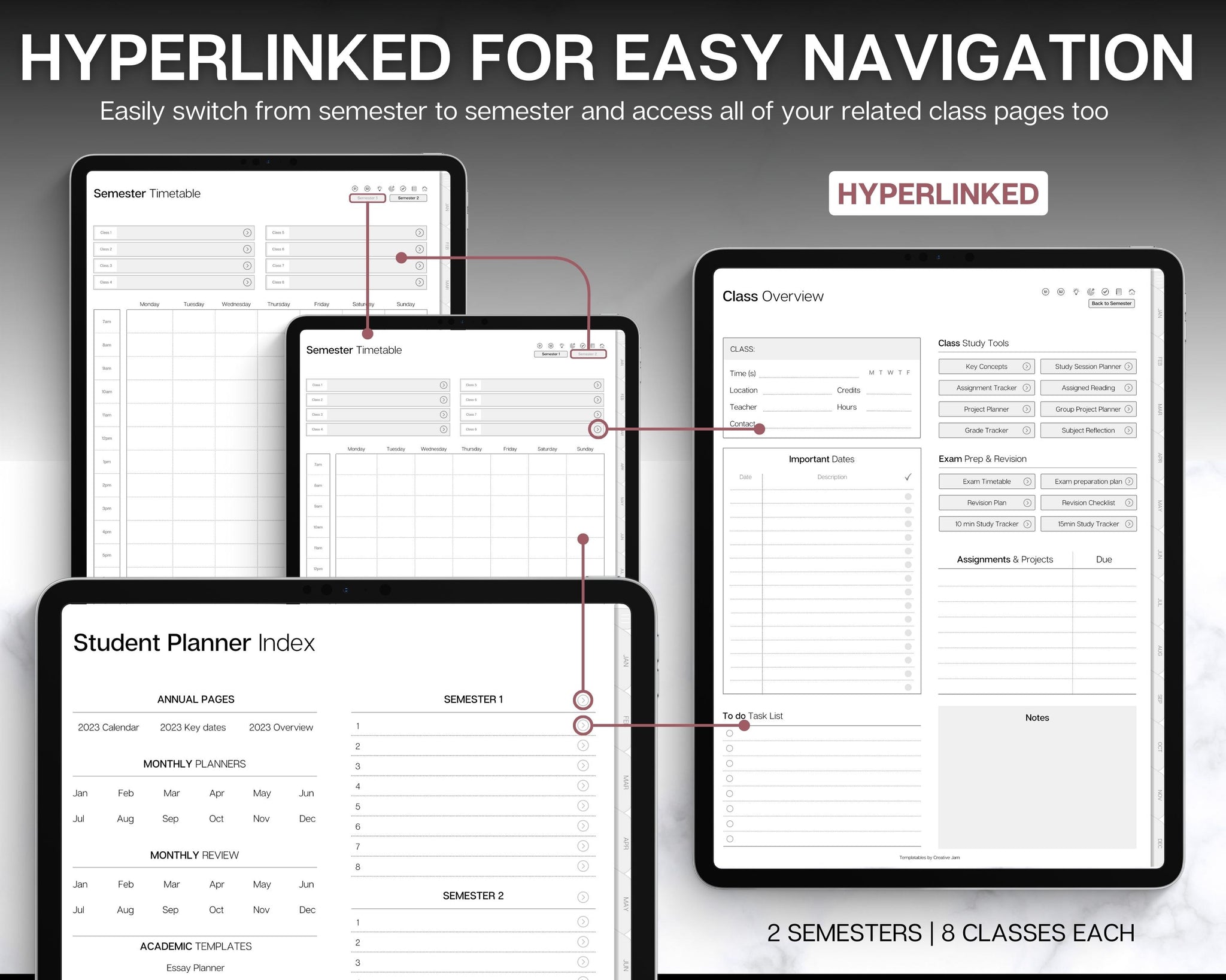Digital Student Academic Planner 2023-2024 | GoodNotes & iPad Planner digital-student-academic-planner-2023-2024-goodnotes-ipad-planner