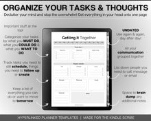 Load image into Gallery viewer, Brain Dump Planner for Kindle Scribe | With To Do List Printable, Digital ADHD Planner, Priority Matrix, Work &amp; Daily Productivity
