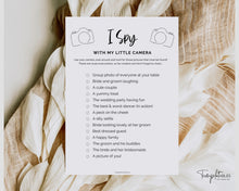 Load image into Gallery viewer, Printable &#39;I Spy&#39; Wedding Game Template | Perfect as Wedding Table Games, Ice breaker, Word search, Scavenger Hunt, Printable Wedding Reception Game &amp; Photo Hunt
