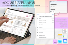 Load image into Gallery viewer, 2026 Digital FITNESS planner, GoodNotes Fitness Planner, Fitness Journal, Weight Loss Tracker, iPad Workout Planner, Wellness Template (Colorful)
