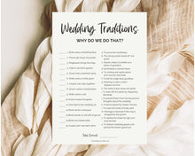 Load image into Gallery viewer, &#39;Wedding Traditions&#39; Bridal Shower Game Printable
