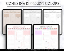 Load image into Gallery viewer, Digital Daily Work Planner &amp; Work Day Organizer for GoodNotes &amp; iPad
