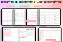 Load image into Gallery viewer, 2026 ADHD Daily Planner, COLORFUL GoodNotes Digital Planner for Neurodivergents, Brain Dump, iPad to do list, cleaning, Smart Apple Links (Copy)
