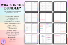 Load image into Gallery viewer, 2026 ADHD Daily Planner, COLORFUL GoodNotes Digital Planner for Neurodivergents, Brain Dump, iPad to do list, cleaning, Smart Apple Links (Copy)
