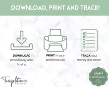 Load image into Gallery viewer, Printable Cash Breakdown Teller Slips for Withdrawals, Sinking Funds &amp; Cash Envelopes
