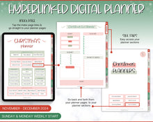Load image into Gallery viewer, 2024 Digital Christmas Planner | Xmas Holiday Checklist, Shopping List, To Do List for GoodNotes &amp; iPad
