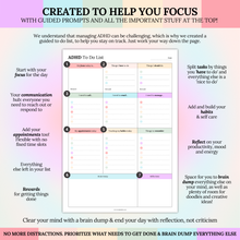 Load image into Gallery viewer, ADHD Daily To Do List | Guided Focus &amp; Productivity Planner | A5
