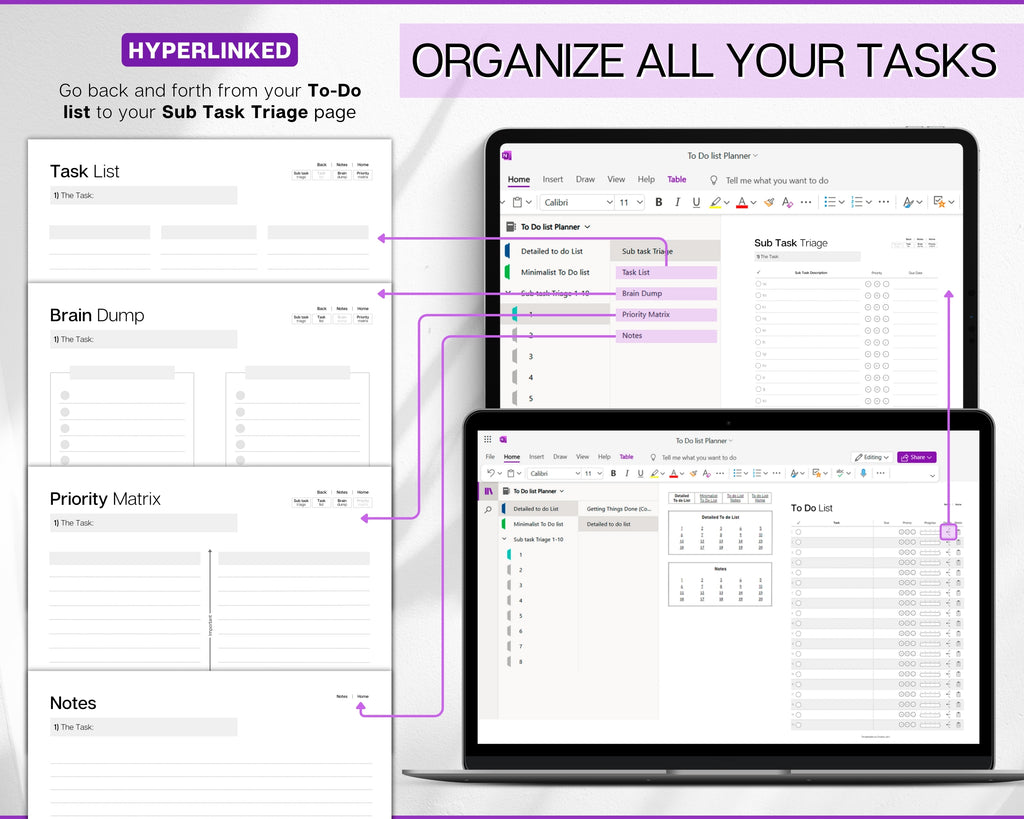 OneNote To Do List Template | Elevate your productivity with this template!