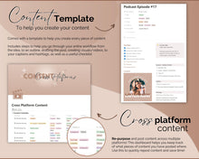 Load image into Gallery viewer, Social Media Planner &amp; Content Calendar Notion Template | Aesthetic Notion Dashboard for Content Creators
