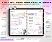 Load image into Gallery viewer, 2024 COLORFUL Digital Planner | 2025 GoodNotes Planner With Daily, Weekly &amp; Monthly Planner | Undated Life Planner For Notability &amp; iPad
