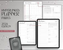 Load image into Gallery viewer, 2024 Digital Witch Planner | Includes Witch Journal, Moon Calendar, Tarot Journal, Spell Book, Grimoire &amp; Witchcraft | Perfect for GoodNotes &amp; iPad

