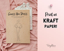 Load image into Gallery viewer, &#39;Guess the Dress&#39; Bridal Shower Game Printable
