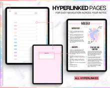 Load image into Gallery viewer, Digital Notebook | Hyperlinked Portrait Notebook with Aesthetic Covers and Note-Taking Templates for GoodNotes &amp; iPad
