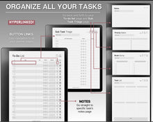 Load image into Gallery viewer, To Do List templates for Kindle Scribe | Digital TO DO LISTS with 9 hyperlinked templates, Weekly planner, Daily Calendar, adhd to do list &amp; tasks
