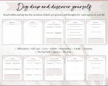 Load image into Gallery viewer, Shadow Work Journal Pages | 100+ Shadow Work Journal Prompts with Printable Guided Journal | Inner Child &amp; Therapy
