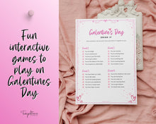 Load image into Gallery viewer, GALENTINES Games Bundle | 15 Printable Party Games for Galentines Day | Valentines Day Party Game &amp; Girls Night
