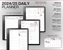 Load image into Gallery viewer, ALL ACCESS pack for Kindle Scribe | Template Bundle | 2025 Daily Planner, Digital To Do List, Meeting Minutes, Journal &amp; Notebook, Calendar &amp; Task List
