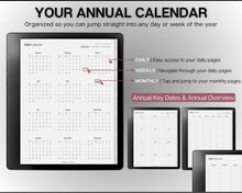 Load image into Gallery viewer, 2024 Kindle Scribe DAILY Planner | Hyperlinked Digital Planner &amp; Kindle Scribe Templates
