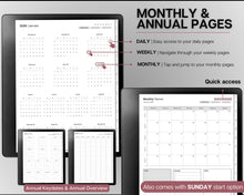 Load image into Gallery viewer, Templates for Kindle Scribe, ESSENTIALS PACK, 2026 Daily Planner, Digital To Do List, Meeting Minutes Meeting Notes, Journal Notebook
