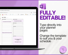 Load image into Gallery viewer, 2026 EDITABLE OneNote Planner, OneNote Template, Daily, Weekly, Monthly Planning for Windows, Adhd, Notebook, One Note

