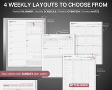 Load image into Gallery viewer, reMarkable 2 Weekly Planner | Digital 2023 - 2024 Life &amp; Productivity Planner for Remarkable 2
