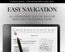 Load image into Gallery viewer, Kindle Scribe Daily Journal | Includes Digital Journal, Digital Notebook, Lined Note Taking, Kindle Template, Kindle Planner &amp; Digital Diary Calendar
