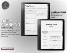 Load image into Gallery viewer, Digital ADHD planner for the Kindle Scribe | Daily Planner for Neurodivergent Adults | Includes Brain Dump Template &amp; To Do List
