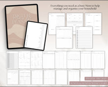 Load image into Gallery viewer, MOM Digital Planner | 2024 &amp; 2025 Mom Life Digital Planner for Busy Mom | GoodNotes, iPad and Digital Life Planner with FREE digital stickers &amp; Planner Covers!
