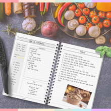 Load image into Gallery viewer, Recipe Notebook &amp; Family Cookbook: Blank Recipe Book to Create and Organize Your Own Personalized Recipe Collection | A5 Mono

