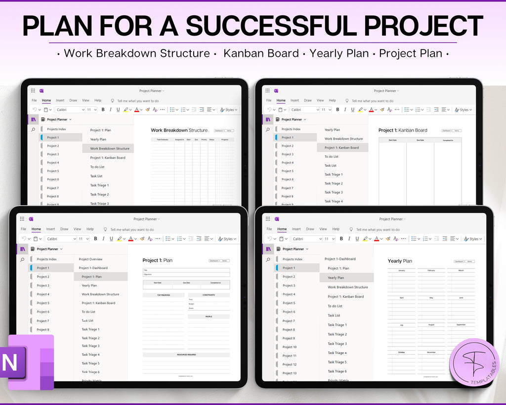 Multiple Project Tracking Onenote OneNote Project Planner - Efficient Way of Managing OneNote Projects!