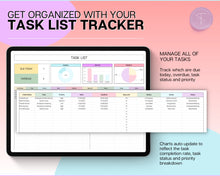 Load image into Gallery viewer, Invoice Tracker Spreadsheet | Small Business Invoice Tracking With Invoice Template, Task Tracker, Order Profit Loss &amp; Google Sheets Sales Tracker
