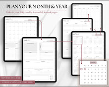 Load image into Gallery viewer, Digital Wellness Journal 2023 - 2024 | Digital Fitness, Self Care Journal for GoodNotes &amp; iPad | Mono
