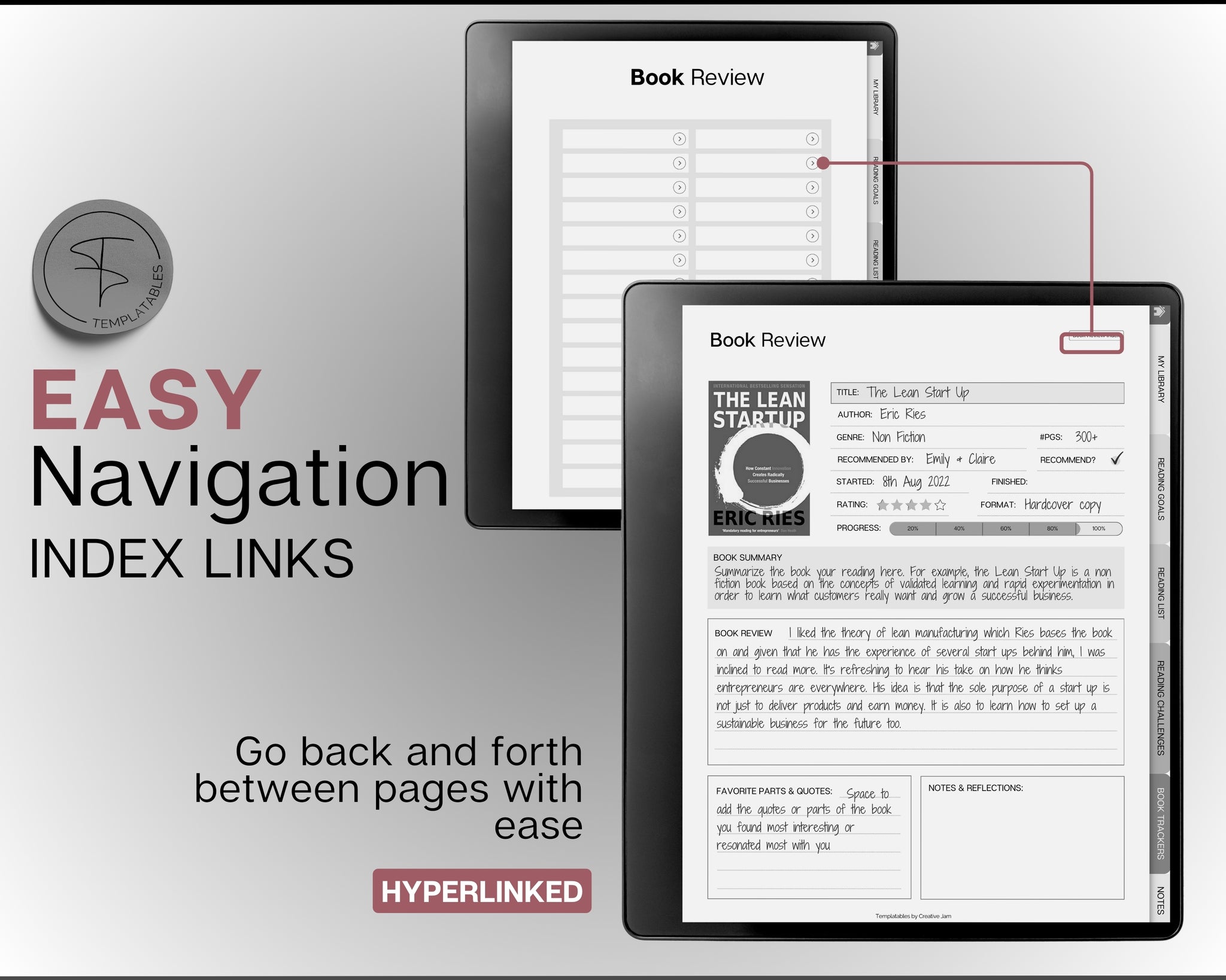 Digital Reading Journal for your Kindle Scribe!