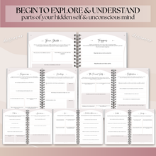 Load image into Gallery viewer, Shadow Work Journal | Discover your Shadow Self with this Guided Healing, Therapy and Mindfulness Journal | Includes Shadow Work Journal Inner Child Prompts | A5
