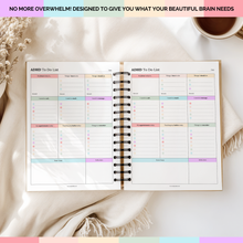 Load image into Gallery viewer, ADHD Daily To Do List | Guided Focus &amp; Productivity Planner | A5
