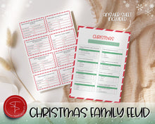 Load image into Gallery viewer, Christmas Family Feud Game | Holiday Family Quiz Game &amp; Printable Xmas Party Game | Virtual Fun Activity for Kids Adults | Office &amp; Trivia
