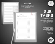 Load image into Gallery viewer, Digital To Do List for the reMarkable tablet | 9 Hyperlinked Digital To Do Lists, Productivity Templates
