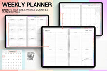 Load image into Gallery viewer, 2026 COLORFUL Digital Planner | GoodNotes Planner With Daily, Weekly &amp; Monthly Planner | SMART Integration with Apple Calendar, ChatGPT, Google &amp; more...
