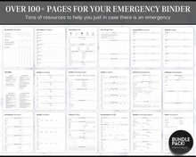 Load image into Gallery viewer, Just in Case Binder | The Ultimate Emergency Binder for your Household! In case of emergency, what if, in case of death &amp; end of life planner

