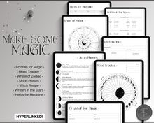 Load image into Gallery viewer, 2024 Digital Witch Planner | Includes Witch Journal, Moon Calendar, Tarot Journal, Spell Book, Grimoire &amp; Witchcraft | Perfect for GoodNotes &amp; iPad
