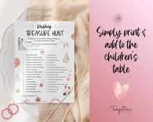 Load image into Gallery viewer, Kids Wedding Game | Scavenger hunt for kids, Wedding Table Games, Treasure Hunt for Kids Wedding Table, I spy | Perfect Activity Game for kids
