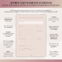 Load image into Gallery viewer, Manifestation Journal | Law of Attraction Daily Planner to Manifest your Dream Life | A5 Lux
