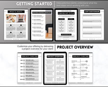 Load image into Gallery viewer, Editable Virtual Assistant Welcome Packet for VAs | Includes VA Client Onboarding, Business Plan, Invoice Price List, Social Media Manager, contract &amp; eBook Portfolio
