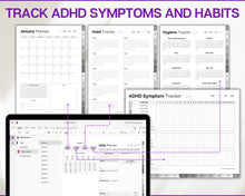 Load image into Gallery viewer, ADHD OneNote Digital Planner | OneNote Planner for Neurodivergent Adults. Comes with Brain Dump Templates, To Do Lists, Cleaning &amp; Daily Symptom Trackers | Perfect for One Note
