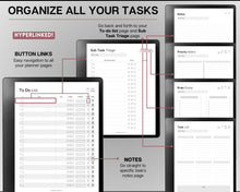 Load image into Gallery viewer, Templates for Kindle Scribe, ESSENTIALS PACK, 2024 &amp; 2025 Daily Planner, Digital To Do List, Meeting Minutes Meeting Notes, Journal Notebook
