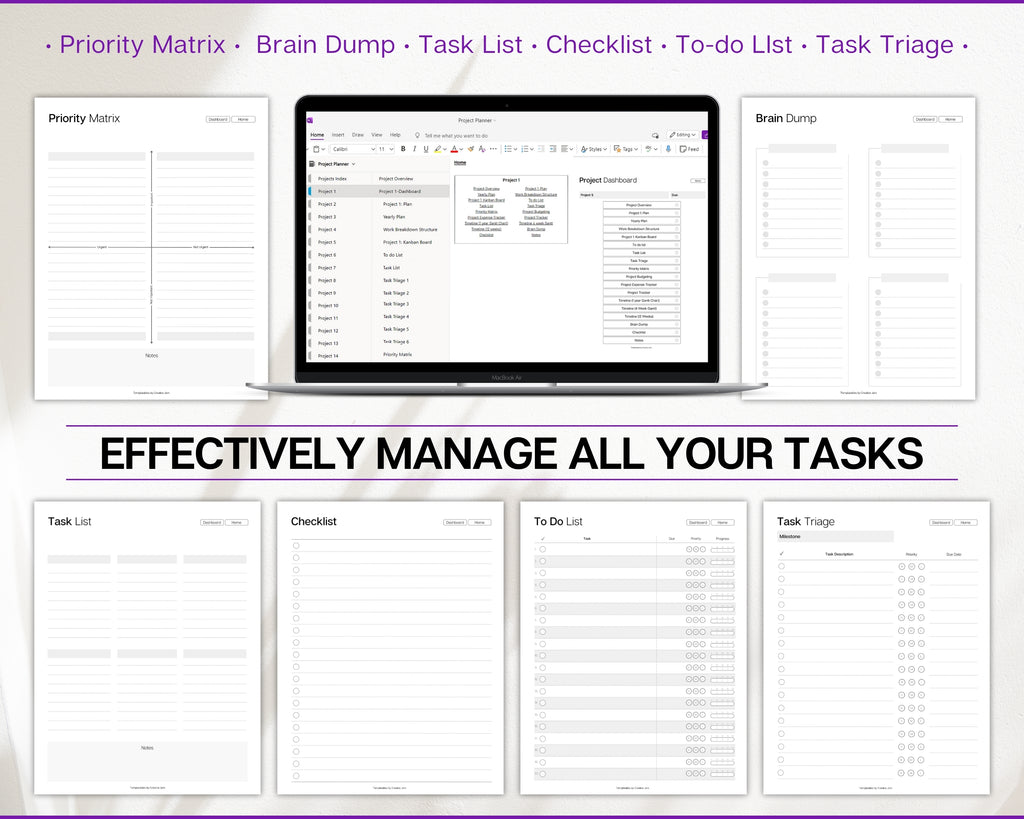 Using Progress Tracker In Onenote OneNote Project Planner - Efficient Way of Managing OneNote Projects!