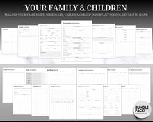 Load image into Gallery viewer, The ULTIMATE Home Management Binder Bundle! includes 170pg Household Planner for Cleaning, Emergency, Budget, Meal planners &amp; checklists, Life Binder
