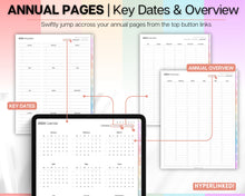 Load image into Gallery viewer, 2024 Colorful Monthly Planner | COLORFUL Hyperlinked Digital Calendar &amp; iPad Planner |  Monthly Schedule, Life Planner | For GoodNotes &amp; Notability
