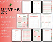 Load image into Gallery viewer, 2023 Digital Christmas Planner | Xmas Holiday Checklist, Shopping List, To Do List for GoodNotes &amp; iPad
