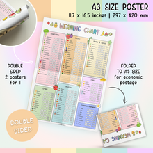 Load image into Gallery viewer, Baby Led Weaning Chart | A3 Double-Sided Food &amp; Allergen Tracker
